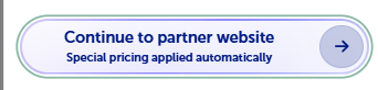 Screenshot of "Continue to partner website” button, with the text “Special pricing applied automatically"